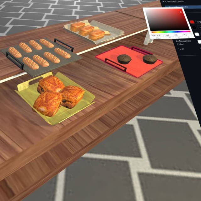 Customize materials and save asset versions